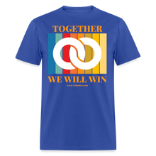 Load image into Gallery viewer, Together Unisex Classic T-Shirt (White Centerpiece) - royal blue