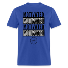 Load image into Gallery viewer, Motivated Unisex Classic T-Shirt Black Print) - royal blue
