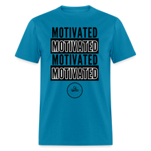 Load image into Gallery viewer, Motivated Unisex Classic T-Shirt Black Print) - turquoise
