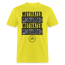 Load image into Gallery viewer, Motivated Unisex Classic T-Shirt Black Print) - yellow
