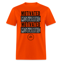 Load image into Gallery viewer, Motivated Unisex Classic T-Shirt Black Print) - orange
