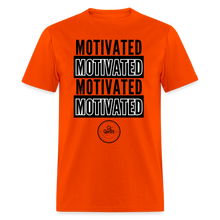 Load image into Gallery viewer, Motivated Unisex Classic T-Shirt Black Print) - orange