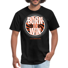 Load image into Gallery viewer, Born To Win Unisex Classic T-Shirt (White Print) - black