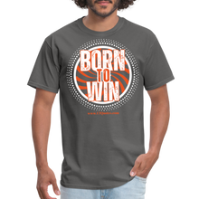 Load image into Gallery viewer, Born To Win Unisex Classic T-Shirt (White Print) - charcoal