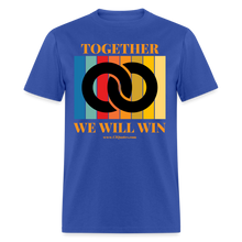 Load image into Gallery viewer, Together Unisex Classic T-Shirt (Black Centerpiece) - royal blue