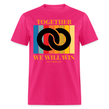 Load image into Gallery viewer, Together Unisex Classic T-Shirt (Black Centerpiece) - fuchsia