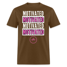 Load image into Gallery viewer, Motivated Unisex Classic T-Shirt (Pink Print) - brown