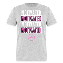 Load image into Gallery viewer, Motivated Unisex Classic T-Shirt (Pink Print) - heather gray