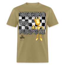 Load image into Gallery viewer, Winning Unisex Classic T-Shirt (Blue Outline) - khaki