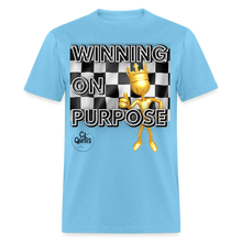 Load image into Gallery viewer, Winning Unisex Classic T-Shirt (Blue Outline) - aquatic blue