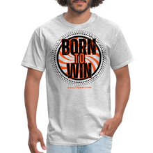 Load image into Gallery viewer, Born To Win Unisex Classic T-Shirt (Black Print) - heather gray