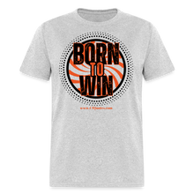 Load image into Gallery viewer, Born To Win Unisex Classic T-Shirt (Black Print) - heather gray