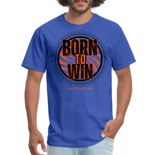 Load image into Gallery viewer, Born To Win Unisex Classic T-Shirt (Black Print) - royal blue