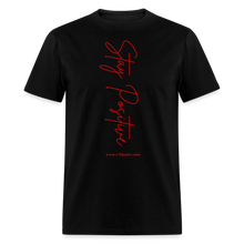 Load image into Gallery viewer, Stay Positive Unisex Classic T-Shirt (Red Print) - black