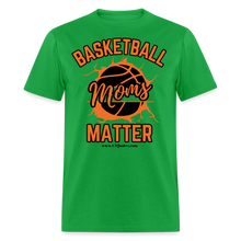 Load image into Gallery viewer, Basketball Moms Unisex Classic T-Shirt (Black Background) - bright green