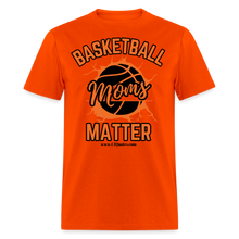 Load image into Gallery viewer, Basketball Moms Unisex Classic T-Shirt (Black Background) - orange