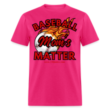Load image into Gallery viewer, Baseball Mom's Unisex Classic T-Shirt - fuchsia