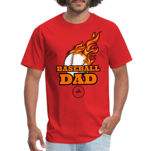 Load image into Gallery viewer, Baseball Dad Classic T-Shirt - red