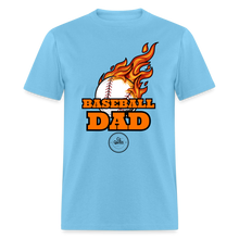 Load image into Gallery viewer, Baseball Dad Classic T-Shirt - aquatic blue
