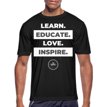 Load image into Gallery viewer, Learn & Educate Men’s Dri-Fit Performance T-Shirt - black