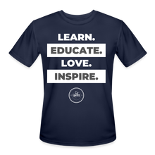 Load image into Gallery viewer, Learn & Educate Men’s Dri-Fit Performance T-Shirt - navy