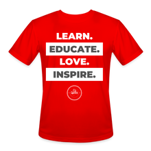 Load image into Gallery viewer, Learn & Educate Men’s Dri-Fit Performance T-Shirt - red