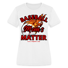 Load image into Gallery viewer, Baseball Mom's Women's Dri-Fit Performance T-Shirt - white