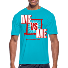 Load image into Gallery viewer, Me vs Me Men’s Dri-Fit Performance T-Shirt - turquoise