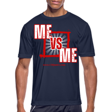 Load image into Gallery viewer, Me vs Me Men’s Dri-Fit Performance T-Shirt - navy