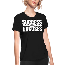 Load image into Gallery viewer, Success Over Excuses Women's Dri-Fit Performance T-Shirt - black
