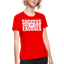 Load image into Gallery viewer, Success Over Excuses Women's Dri-Fit Performance T-Shirt - red