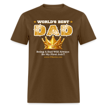 Load image into Gallery viewer, World's Best Dad Classic T-Shirt - brown