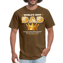 Load image into Gallery viewer, World's Best Dad Classic T-Shirt - brown