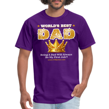 Load image into Gallery viewer, World's Best Dad Classic T-Shirt - purple