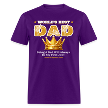 Load image into Gallery viewer, World's Best Dad Classic T-Shirt - purple