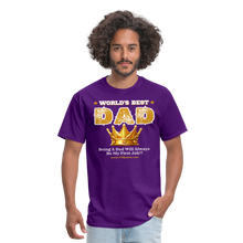 Load image into Gallery viewer, World's Best Dad Classic T-Shirt - purple