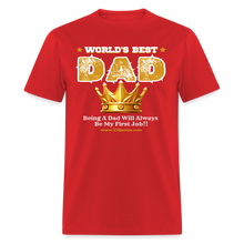 Load image into Gallery viewer, World's Best Dad Classic T-Shirt - red