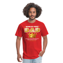 Load image into Gallery viewer, World's Best Dad Classic T-Shirt - red