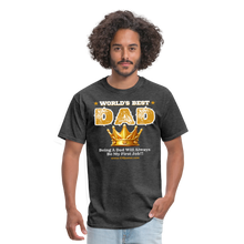 Load image into Gallery viewer, World's Best Dad Classic T-Shirt - heather black