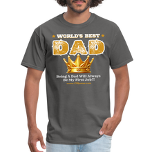 Load image into Gallery viewer, World's Best Dad Classic T-Shirt - charcoal