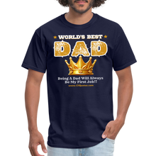 Load image into Gallery viewer, World's Best Dad Classic T-Shirt - navy