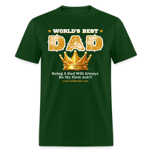 Load image into Gallery viewer, World's Best Dad Classic T-Shirt - forest green