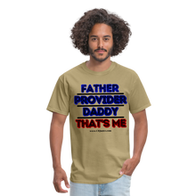 Load image into Gallery viewer, Father & Provider Classic T-Shirt (Black Trim) - khaki
