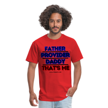 Load image into Gallery viewer, Father & Provider Classic T-Shirt (Black Trim) - red