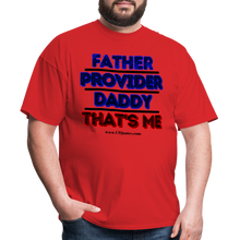 Load image into Gallery viewer, Father & Provider Classic T-Shirt (Black Trim) - red