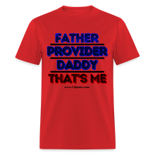 Load image into Gallery viewer, Father & Provider Classic T-Shirt (Black Trim) - red