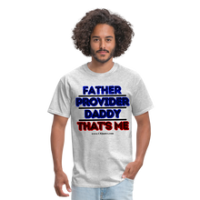 Load image into Gallery viewer, Father & Provider Classic T-Shirt (Black Trim) - heather gray