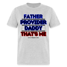 Load image into Gallery viewer, Father & Provider Classic T-Shirt (Black Trim) - heather gray