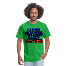 Load image into Gallery viewer, Father & Provider Classic T-Shirt (Black Trim) - bright green