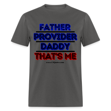 Load image into Gallery viewer, Father & Provider Classic T-Shirt (Black Trim) - charcoal